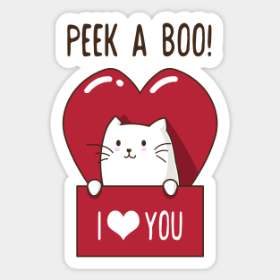 Kitty Kissing Booth Sticker